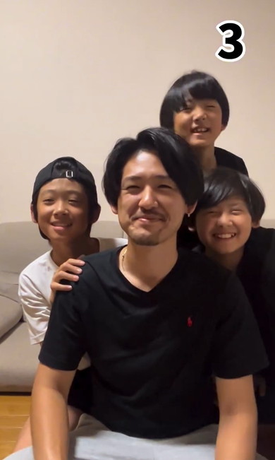 パパにそっくりな5人兄弟