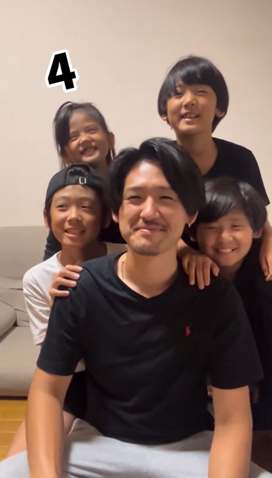 パパにそっくりな5人兄弟