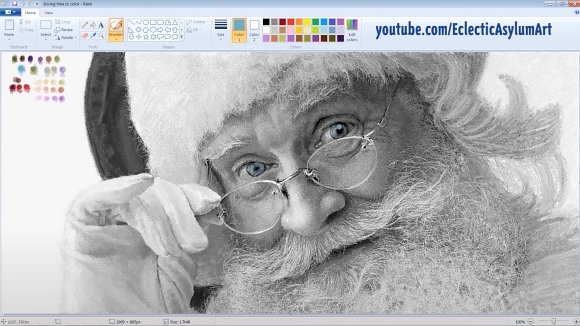 サンタクロース ペイント 写実的