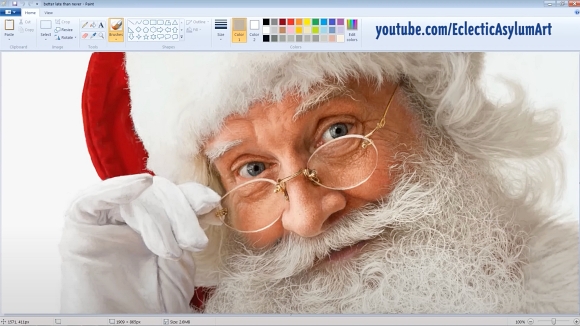 サンタクロース ペイント 写実的
