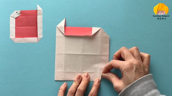 へびのミニフレーム折り紙作品の作り方