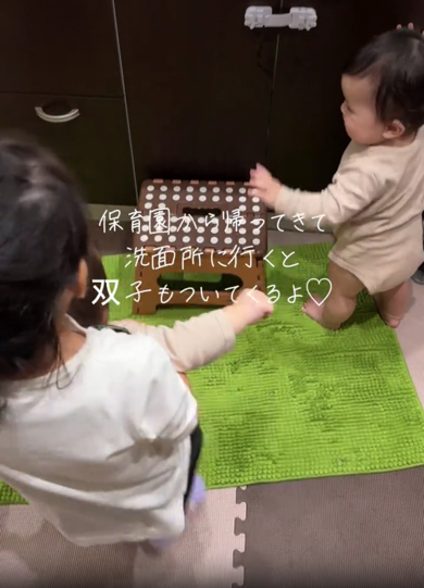 最近は双子くんたちを引きずってくれるお姉ちゃん