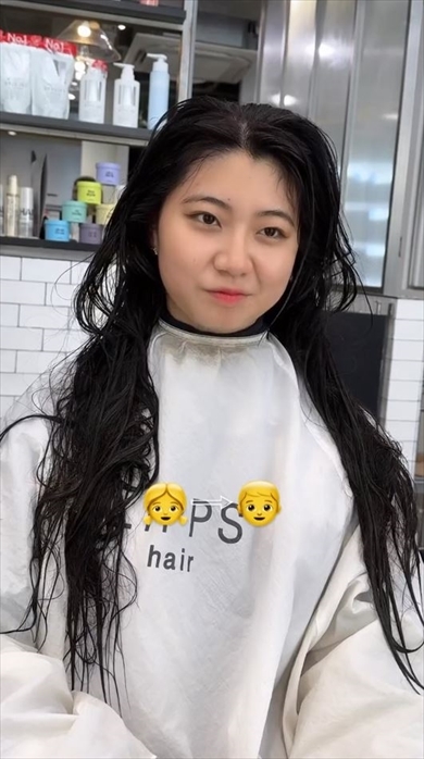 超ロングヘアをバッサリメンズカットにイメチェン