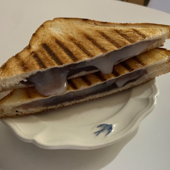 赤福で作ったホットサンド