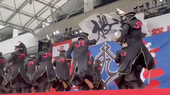 JR九州櫻燕隊の演舞