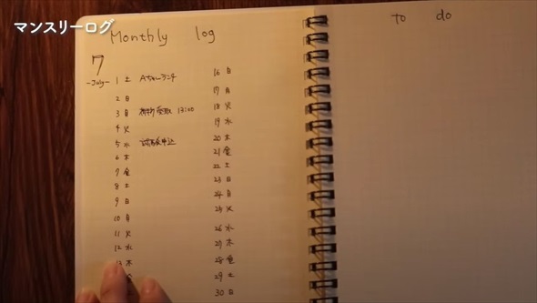 バレットジャーナル基本の書き方