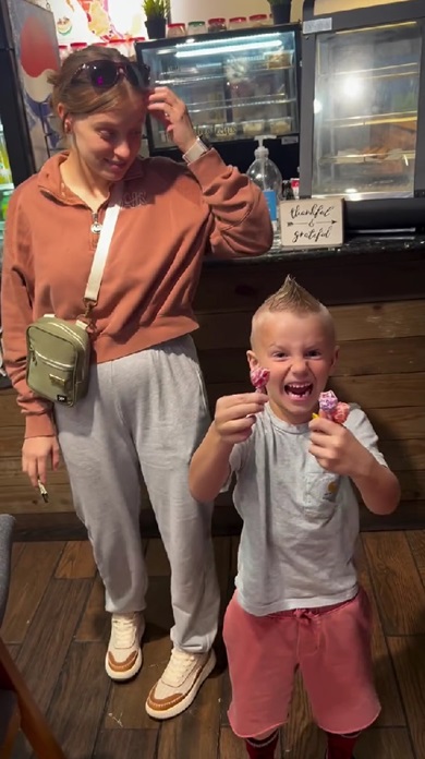 息子のヘアカット