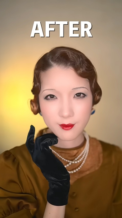 大正時代のメイクアップ