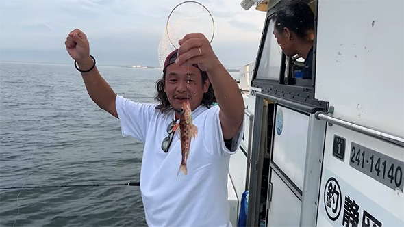 ヒメを釣り上げた