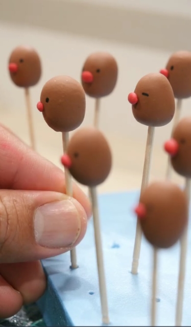 ディグダの顔部分を乾燥させる様子