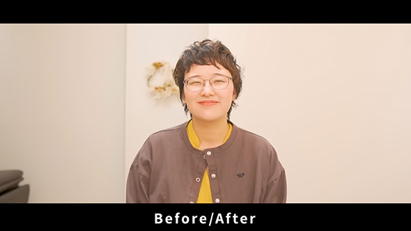 くせ毛を生かしたベリーショート