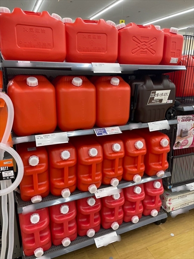 灯油用のポリタンクの地域による違い