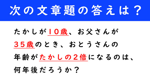 文章題　計算クイズ