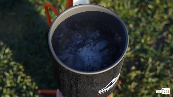 ゴルフボールをゆでる