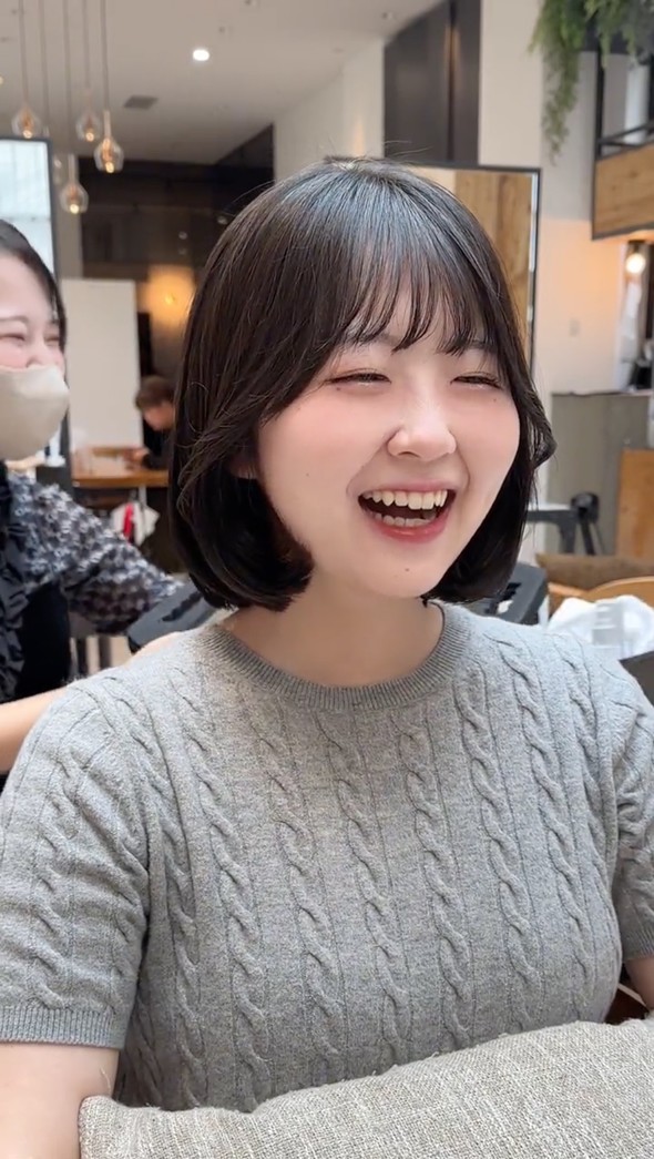 7年ぶりのボブがめちゃくちゃ似合っている女性