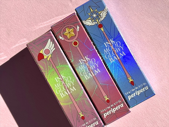 カードキャプターさくら×ペリペラ　リップ3本セット　peripera CCさくら CCさくら「日本未発売」コスメをゲット！→3本の杖を表現した