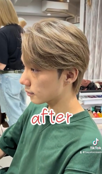 姉にすすめられイメチェンに挑戦した弟