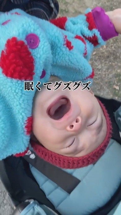 ベビーカーを拒絶する赤ちゃん