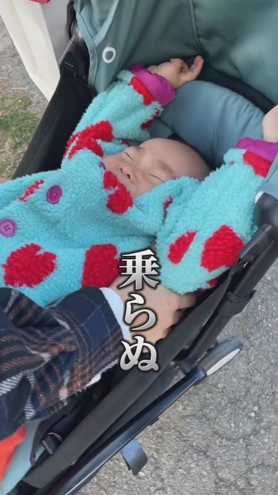 ベビーカーを拒絶する赤ちゃん