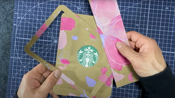 スタバの紙袋をリメイク