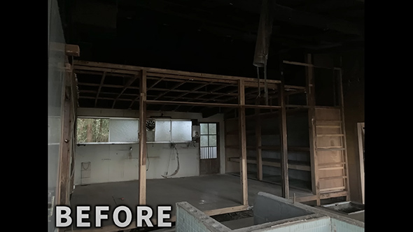 廃墟のような古民家を再生