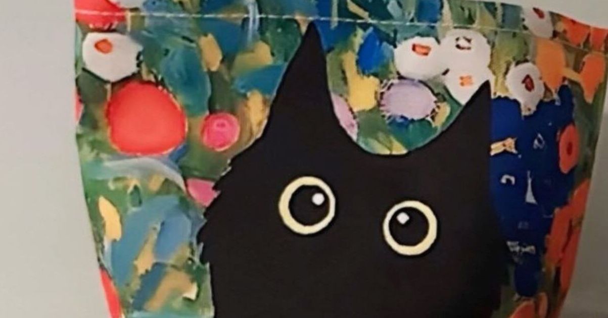【一点限り】❽トリックアート　鉛筆画　猫　ネコ 猫が『ネコのトリックアート』を見た結果…まさかの反応が120点