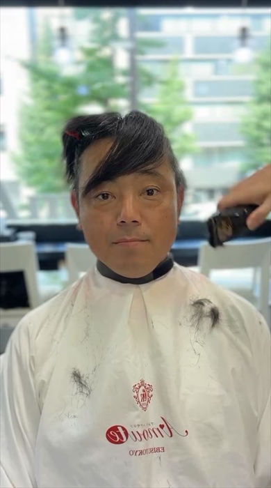 娘さんの結婚式出席のために大変身