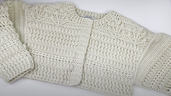 クロップドカーディガンの編み方