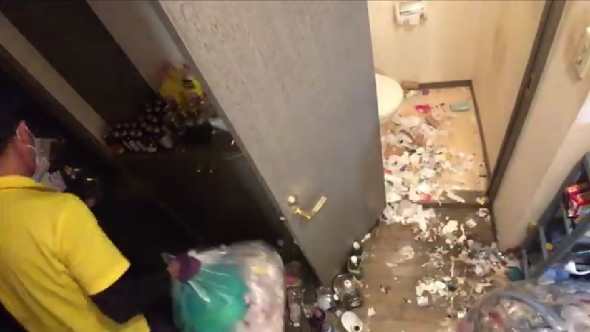 汚部屋の片付け