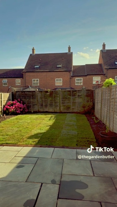 完成した美しい庭