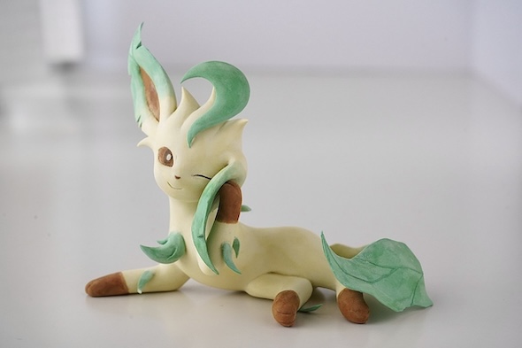 粘土でリーフィア