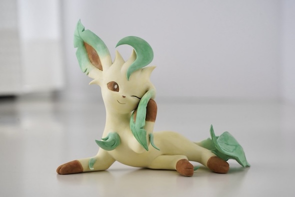 粘土でリーフィア