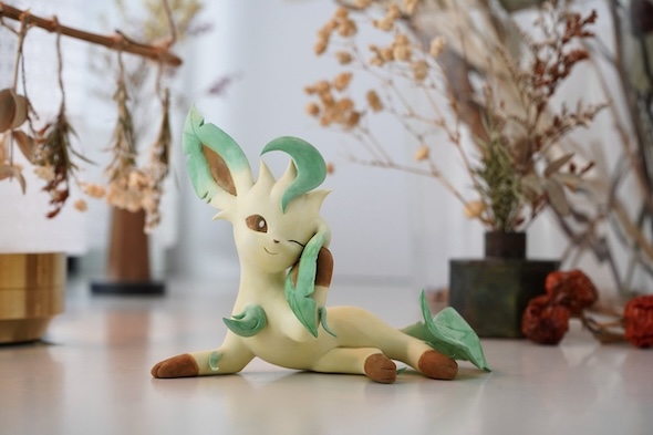 粘土でリーフィア