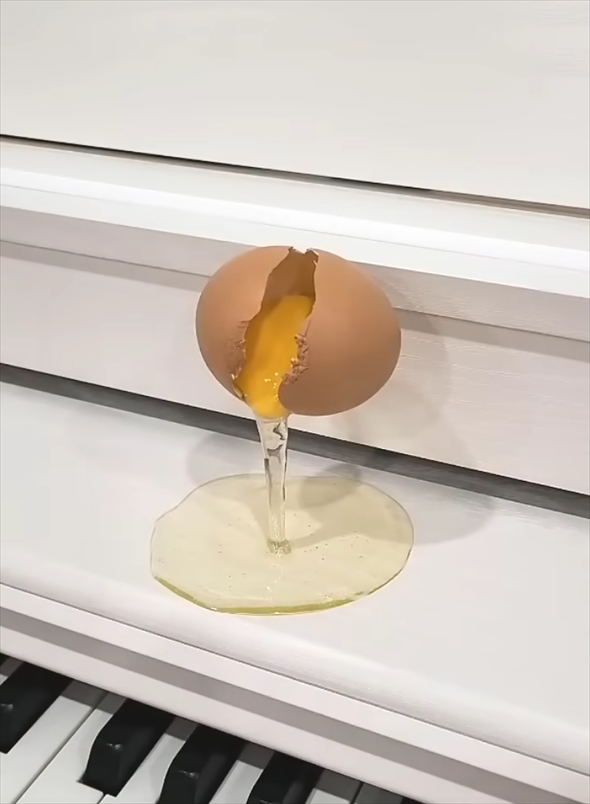 生卵の食品サンプル