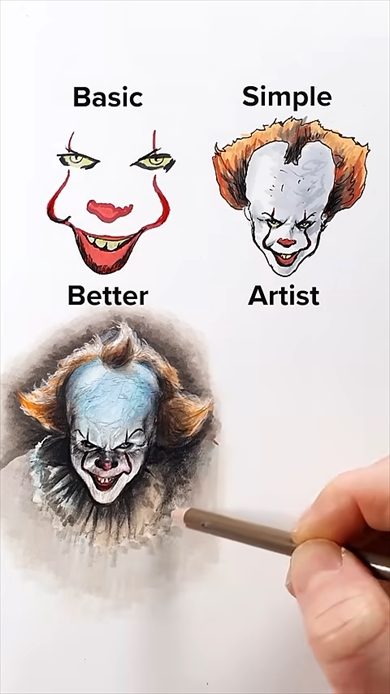 アーティストがペニーワイズを描いた結果