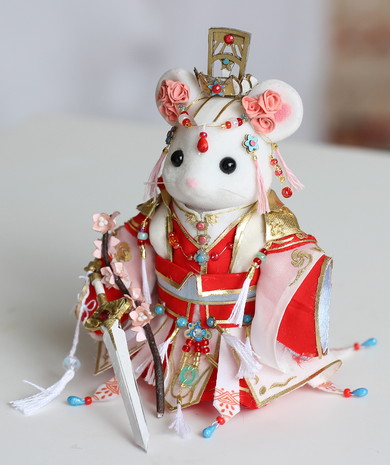 天官し福モチーフのシルバニアファミリー