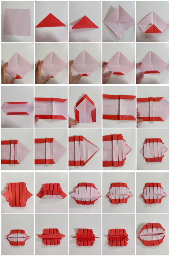 おりがみ 歯 折る方法 折り方