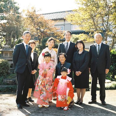 七五三の集合写真