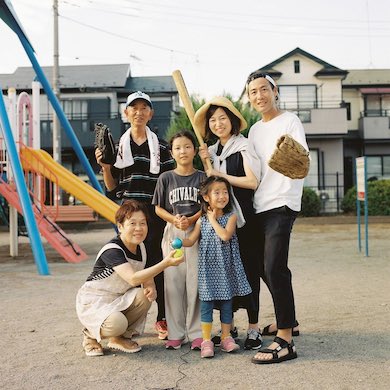 公園での集合写真