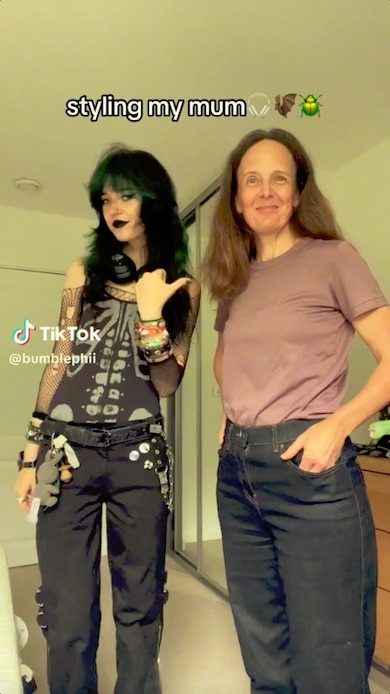 beeさんとお母さん、変身前