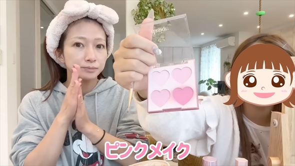 辻希美と長女・希空のメイク動画