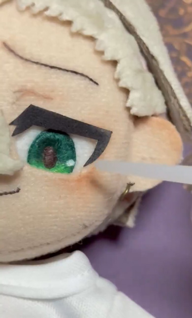目が動く ぬいぐるみ 両目 自由に動かせる 手作り