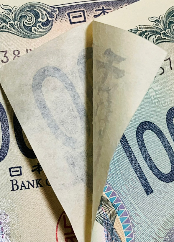 新1000円札 お札 不良品 エラー めくれ 剥がれ