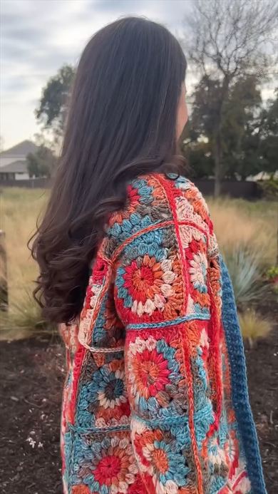 完成したカーディガン