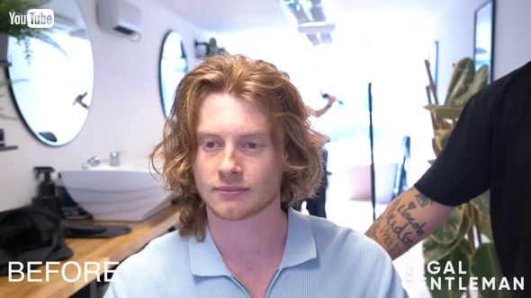 ヘアカット 海外 ジェントルマン ウルフカット 変身 ミディアムヘア