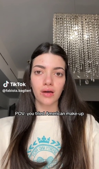 これからアメリカのメイクをします