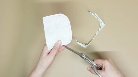 ハギレ布でポーチ作り