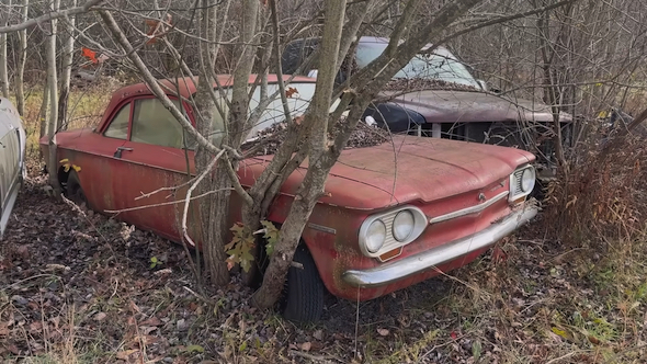 洗車 アメ車 シボレー コルヴェア