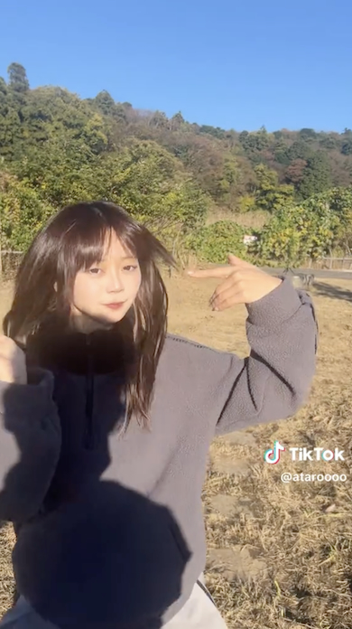 父撮影のダンス動画