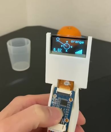 オレンジを認識するRaspberry Pi AI Cameraで作った物体認識スカウター